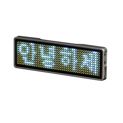 93*30*6mm Δημιουργική οθόνη LED Ετικέτα ονομασίας, περιστροφή ασύρματης LED ονομαστικής πινακίδας
