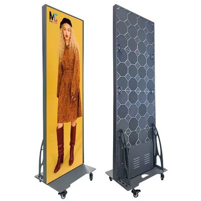 1000cd Ultra Slim Smart Led Poster Display Με υψηλό ποσοστό ανανέωσης με ελαφρύ ντουλάπι